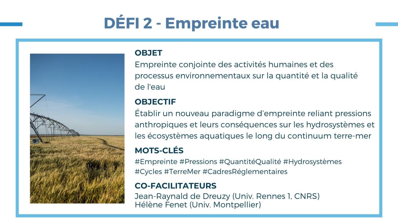 DÉFI 2 - Empreinte eau