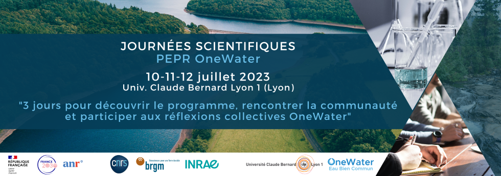 Journées Scientifiques OneWater 2023
© OneWater
Bannière de présentation des Journées Scientifiques OneWater 2023