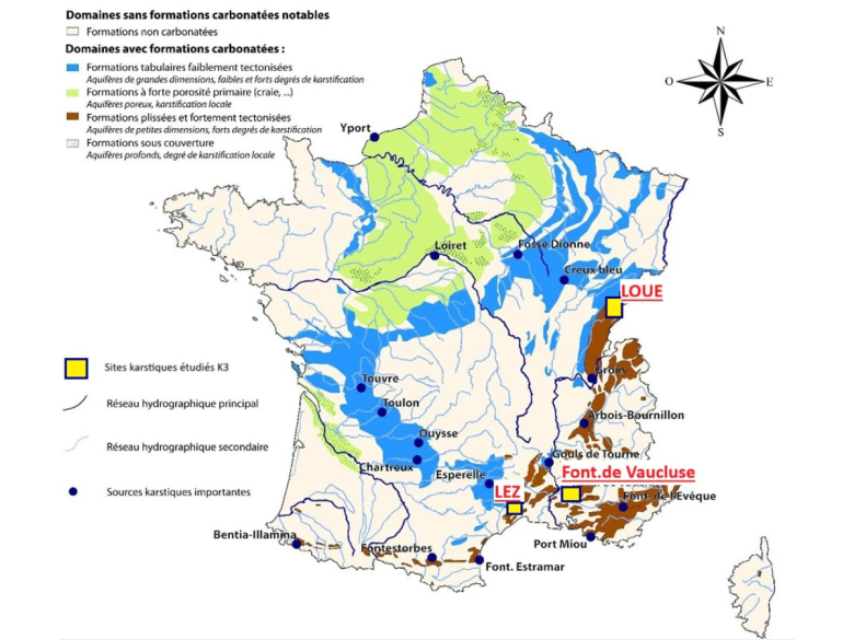 Carte France sites K3